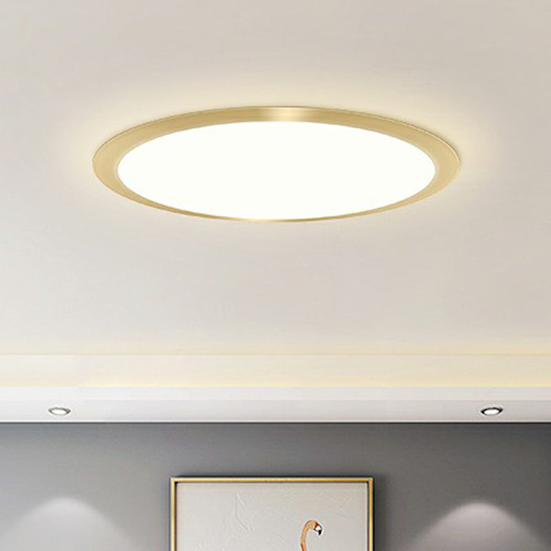 Flat LED Flush Mount Lighting Minimalist Acrylic Ceiling Light Fixture for Bedroom Clearhalo 'Ceiling Lights' 'Close To Ceiling Lights' 'Close to ceiling' 'Flush mount' Lighting' 2327133