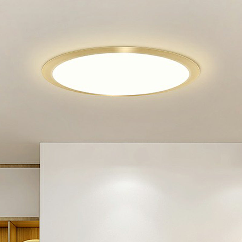 Flat LED Flush Mount Lighting Minimalist Acrylic Ceiling Light Fixture for Bedroom Clearhalo 'Ceiling Lights' 'Close To Ceiling Lights' 'Close to ceiling' 'Flush mount' Lighting' 2327142