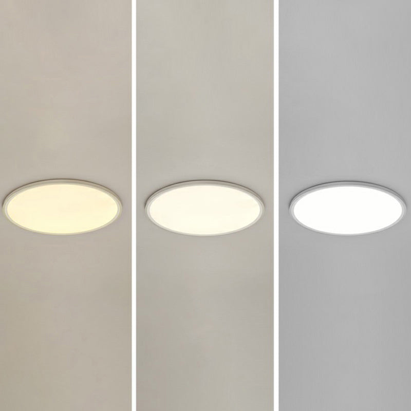 Ultrathin LED Ceiling Mount Fixture Simple Style Acrylic White Flushmount Lighting White 16" Third Gear Clearhalo 'Ceiling Lights' 'Close To Ceiling Lights' 'Close to ceiling' 'Flush mount' Lighting' 2327163