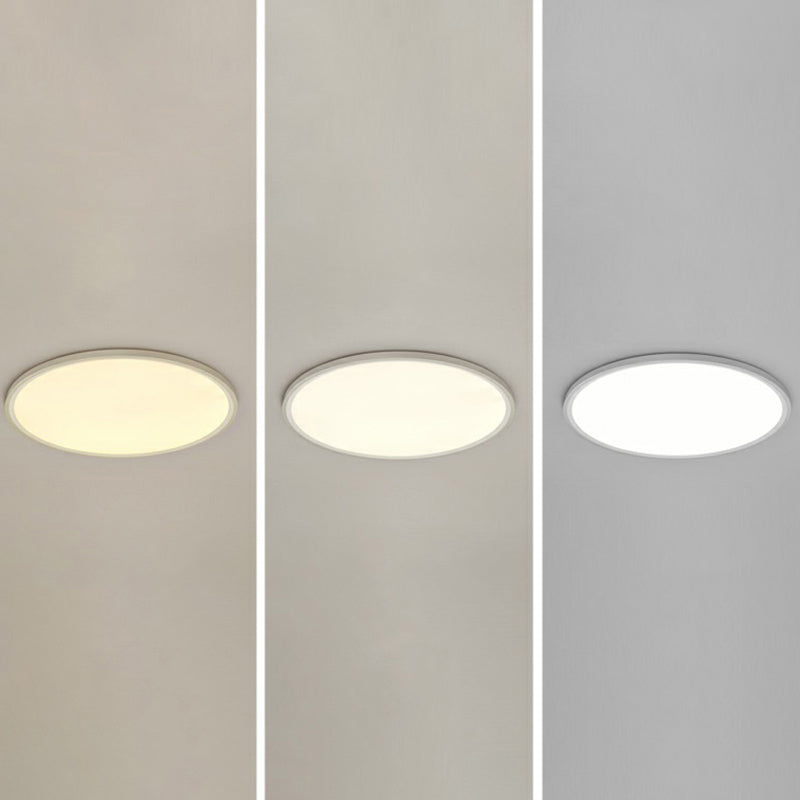 Ultrathin LED Ceiling Mount Fixture Simple Style Acrylic White Flushmount Lighting White 19.5" Third Gear Clearhalo 'Ceiling Lights' 'Close To Ceiling Lights' 'Close to ceiling' 'Flush mount' Lighting' 2327164
