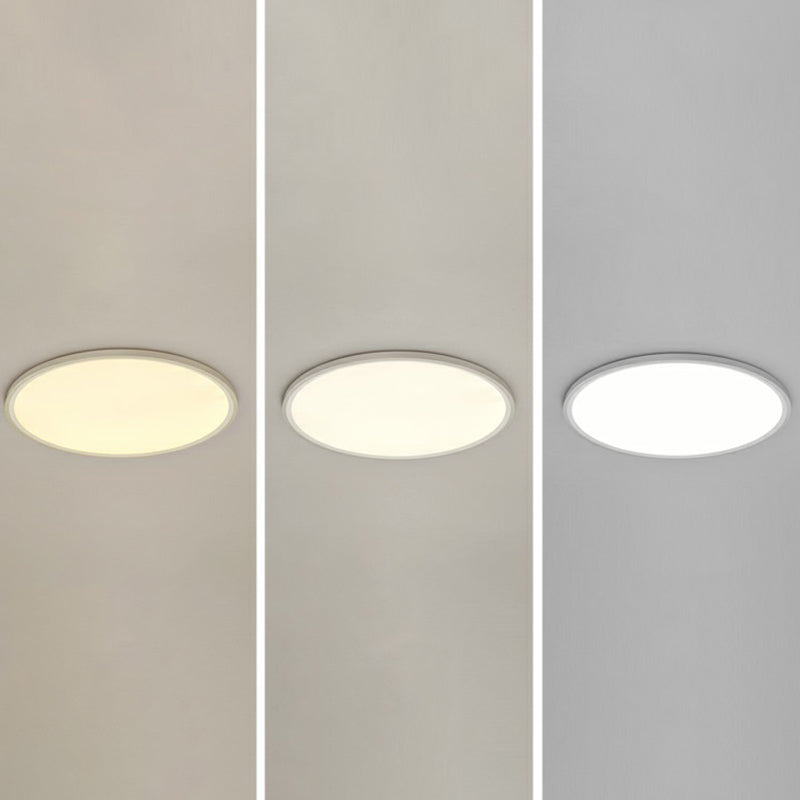 Ultrathin LED Ceiling Mount Fixture Simple Style Acrylic White Flushmount Lighting White 39" Third Gear Clearhalo 'Ceiling Lights' 'Close To Ceiling Lights' 'Close to ceiling' 'Flush mount' Lighting' 2327167