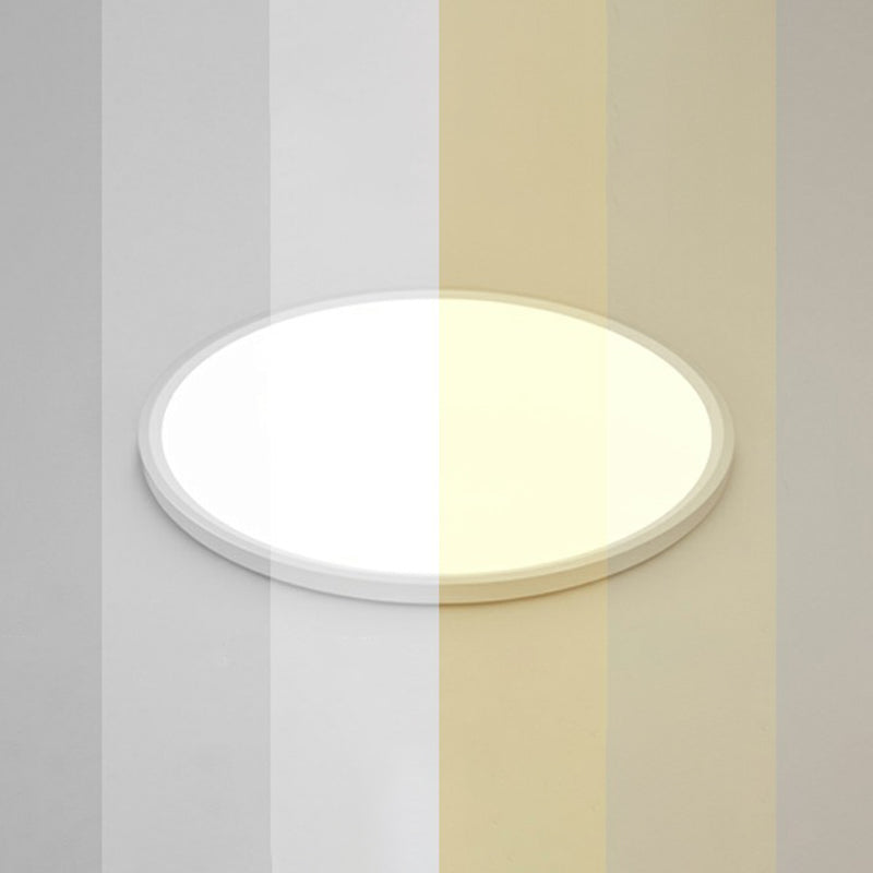 Ultrathin LED Ceiling Mount Fixture Simple Style Acrylic White Flushmount Lighting White 39" Remote Control Stepless Dimming Clearhalo 'Ceiling Lights' 'Close To Ceiling Lights' 'Close to ceiling' 'Flush mount' Lighting' 2327172