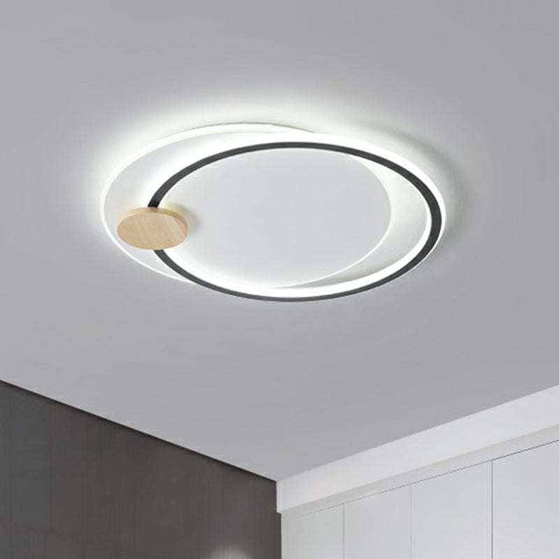 Big O Flush Mount Lighting Nordic Style Acrylic Bedroom LED Ceiling Mount Light Fixture Clearhalo 'Ceiling Lights' 'Close To Ceiling Lights' 'Close to ceiling' 'Flush mount' Lighting' 2327939