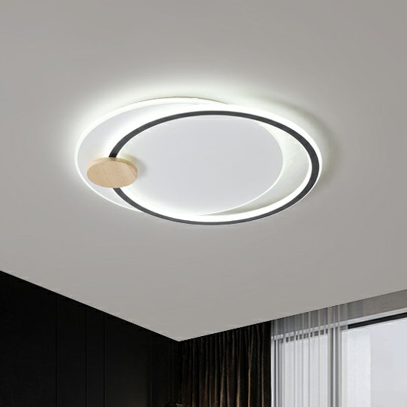 Big O Flush Mount Lighting Nordic Style Acrylic Bedroom LED Ceiling Mount Light Fixture Clearhalo 'Ceiling Lights' 'Close To Ceiling Lights' 'Close to ceiling' 'Flush mount' Lighting' 2327943