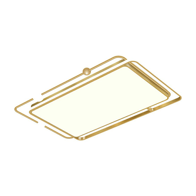 Gold Finish Ultrathin Flush Mount Fixture Contemporary LED Acrylic Ceiling Flush Light for Bedroom Clearhalo 'Ceiling Lights' 'Close To Ceiling Lights' 'Close to ceiling' 'Flush mount' Lighting' 2328050