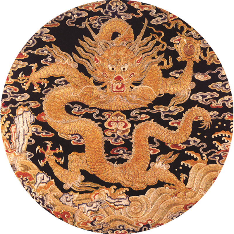 Oriental Living Room Rug Multi Colored Floral Printed Indoor Rug Polypropylene Anti-Slip Washable Easy Care Carpet Clearhalo 'Area Rug' 'Rug' 2333102