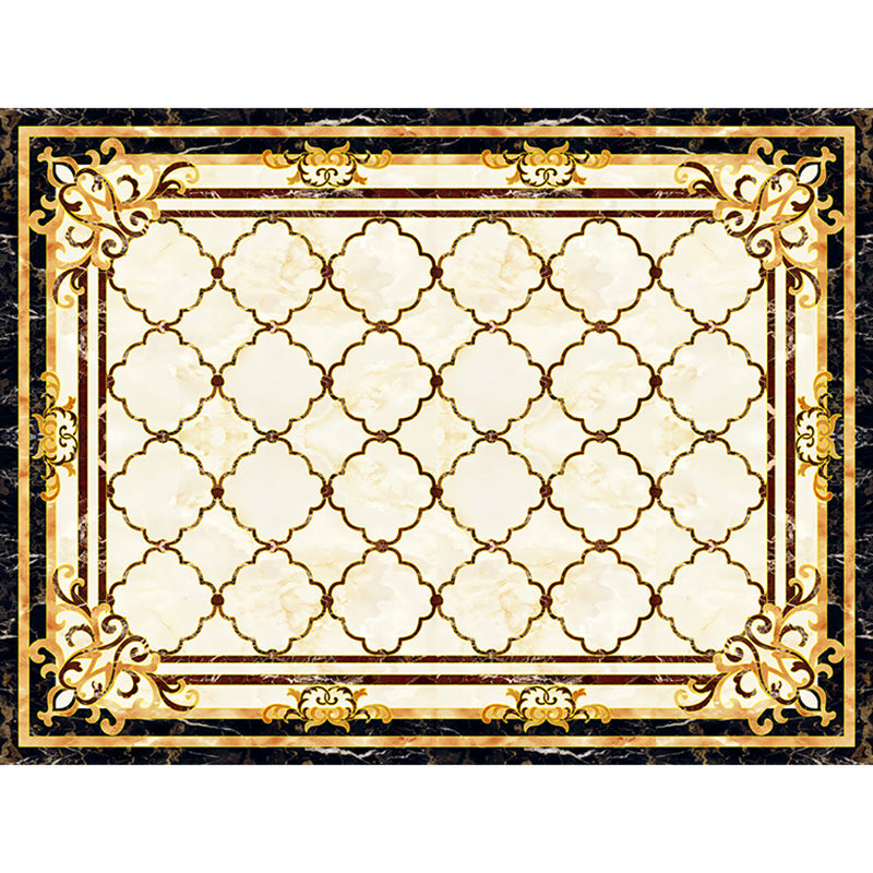 Nostalgia Living Room Rug Multi Colored Floral Printed Area Rug Synthetics Anti-Slip Backing Easy Care Indoor Rug Clearhalo 'Area Rug' 'Rugs' 'Vintage' Rug' 2333168