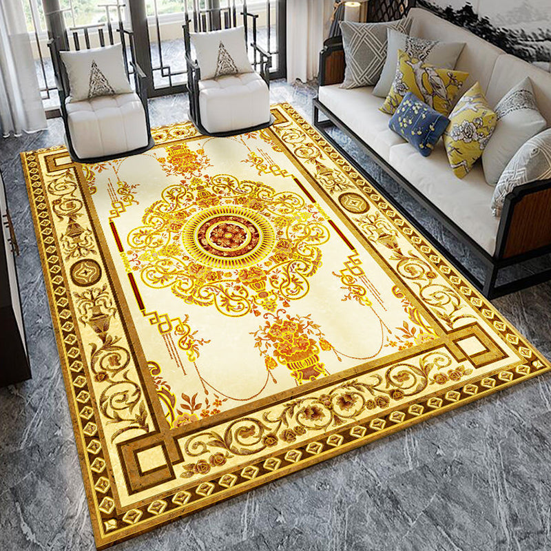 Formal Living Room Rug Multi Color Plant Print Indoor Rug Polypropylene Anti-Slip Backing Pet Friendly Carpet Clearhalo 'Area Rug' 'Modern' 'Rugs' Rug' 2333246