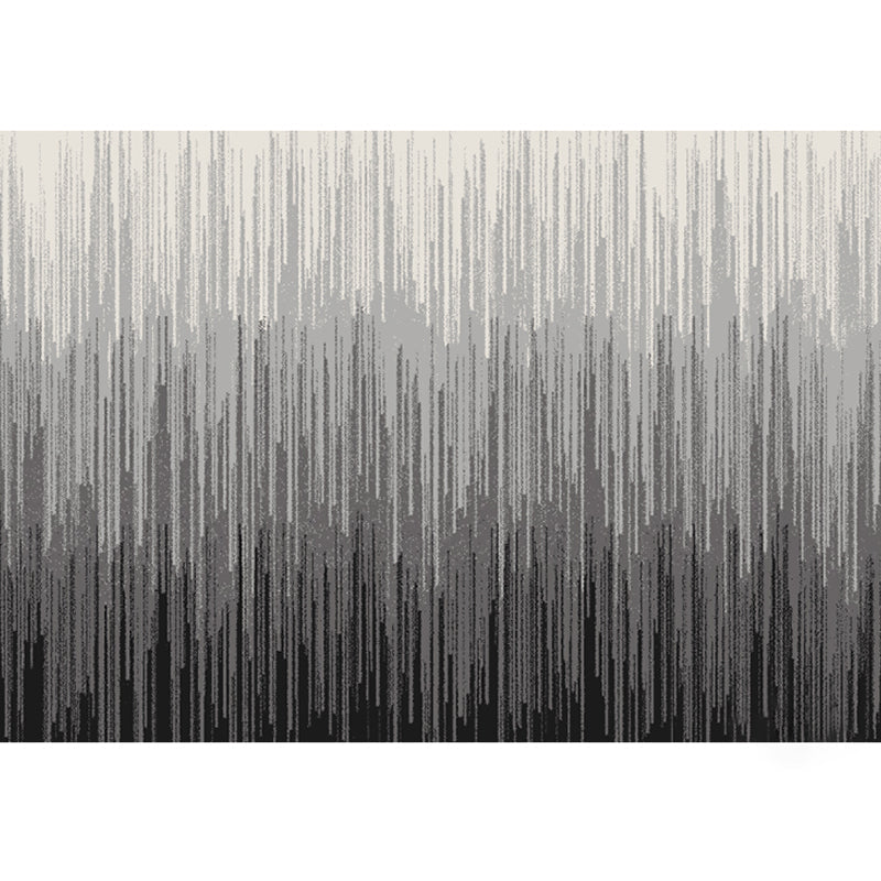 Relaxing Abstract Pattern Rug Multi Color Polypropylene Indoor Rug Anti-Slip Backing Stain-Resistant Area Carpet for Parlor Dark Gray-Black Clearhalo 'Area Rug' 'Rug' 2333284