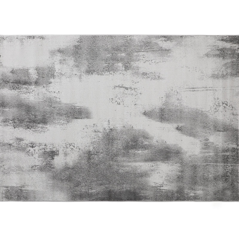 Relaxing Abstract Pattern Rug Multi Color Polypropylene Indoor Rug Anti-Slip Backing Stain-Resistant Area Carpet for Parlor Silver Gray Clearhalo 'Area Rug' 'Rug' 2333285