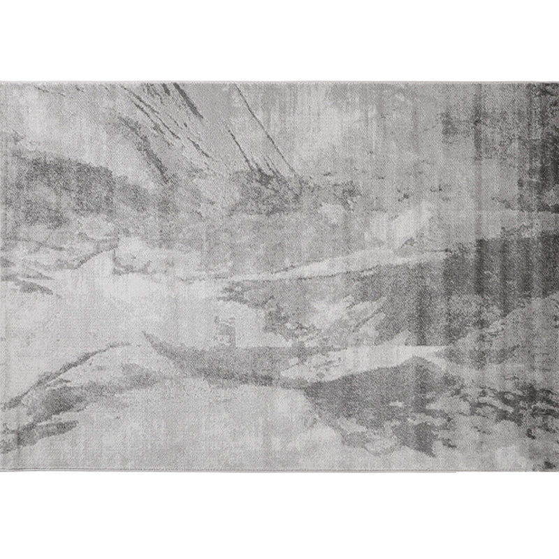 Relaxing Abstract Pattern Rug Multi Color Polypropylene Indoor Rug Anti-Slip Backing Stain-Resistant Area Carpet for Parlor Smoke Gray Clearhalo 'Area Rug' 'Rug' 2333286