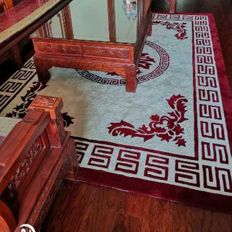 Oriental Living Room Rug Multi Color Geometric Patterned Indoor Rug Polypropylene Pet Friendly Anti-Slip Backing Carpet Sky Blue Clearhalo 'Area Rug' 'Rug' 2334453