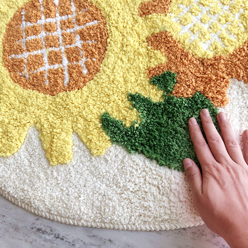 Calming Bedroom Rug Multi Colored Flower Printed Indoor Rug Non-Slip Backing Stain-Resistant Area Carpet Beige 1'8" x 2' Clearhalo 'Area Rug' 'Rug' 2335054