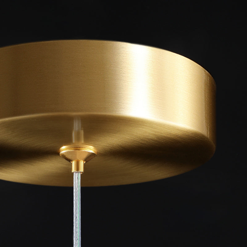 Stylish Modern Droplet Ceiling Hang Light Crystal Living Room LED Pendant Light in Gold Clearhalo 'Ceiling Lights' 'Modern Pendants' 'Modern' 'Pendant Lights' 'Pendants' Lighting' 2335857