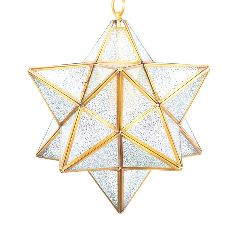 Star Pendant Lighting Modernism White/Opal Frosted Glass 1 Head Hanging Lamp Kit for Living Room Clearhalo 'Ceiling Lights' 'Glass shade' 'Glass' 'Pendant Lights' 'Pendants' Lighting' 234407