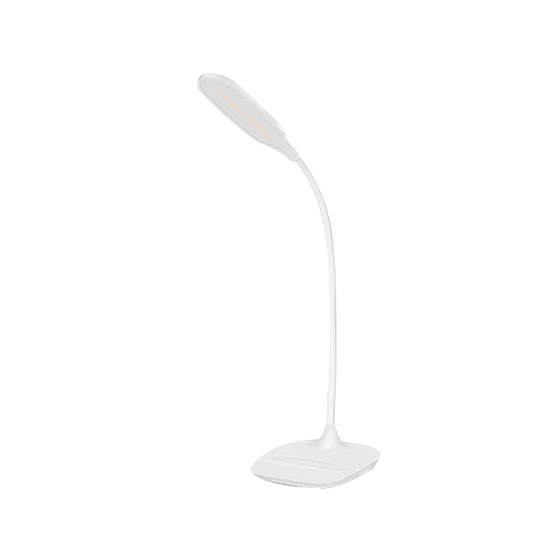Blue/Pink/White LED Desk Lamp Contemporary Style Plastic Table Lamp for Bedside Study Clearhalo 'Desk Lamps' 'Lamps' Lighting' 234667