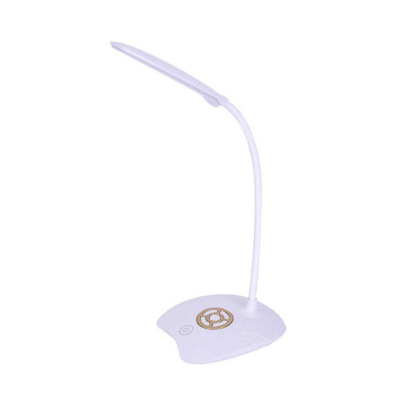 Silicone Hose Adjustable Standing Desk Light Modern LED Touch Sensitive Table Lamp for Study, Pink/Gold Clearhalo 'Desk Lamps' 'Lamps' Lighting' 234740