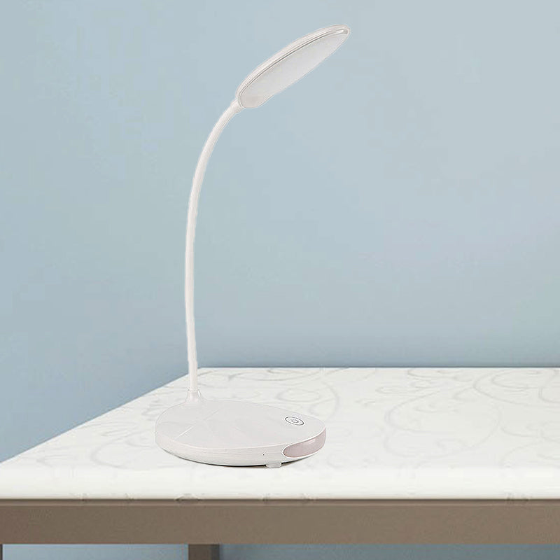 Pink/White LED Folding Desk Lamp Modern Style USB Charging Standing Table Light for Reading Clearhalo 'Desk Lamps' 'Lamps' Lighting' 234748
