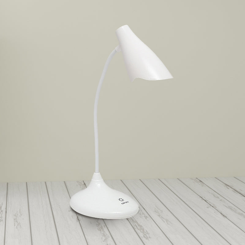 Nordic Bell Shape Standing Desk Light Touch-Sensitive Blue/Green/Pink/White LED Desk Lamp with USB Charging Port Clearhalo 'Desk Lamps' 'Lamps' Lighting' 234766