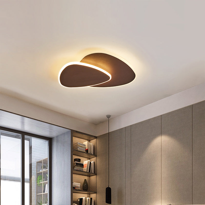 Triangular Corridor Flush Mount Lamp Acrylic Nordic Style LED Ceiling Light Fixture Clearhalo 'Ceiling Lights' 'Close To Ceiling Lights' 'Close to ceiling' 'Flush mount' Lighting' 2353573