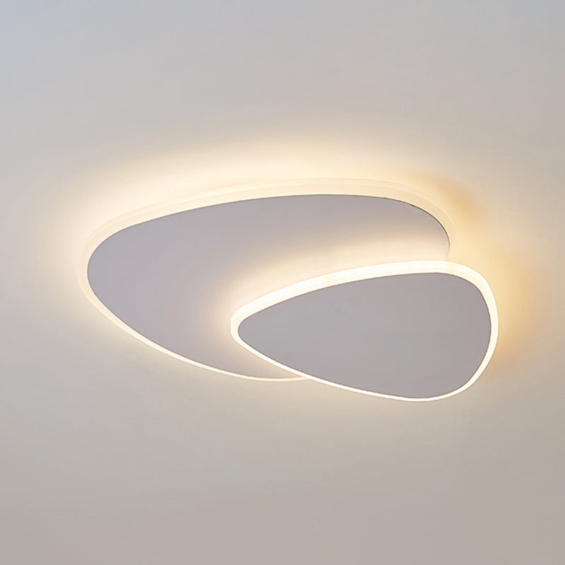 Triangular Corridor Flush Mount Lamp Acrylic Nordic Style LED Ceiling Light Fixture Clearhalo 'Ceiling Lights' 'Close To Ceiling Lights' 'Close to ceiling' 'Flush mount' Lighting' 2353579