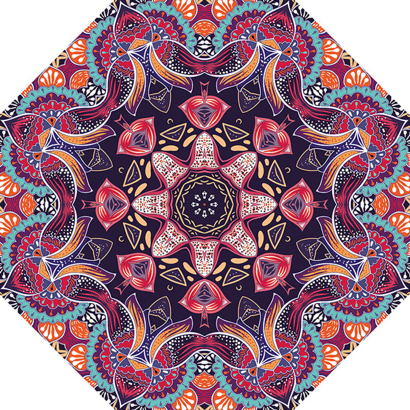 Fancy Geometric Print Rug Multi Colored Polyster Indoor Rug Easy Care Pet Friendly Washable Area Rug for Bedroom Purple Clearhalo 'Area Rug' 'Moroccan' 'Rugs' Rug' 2361329