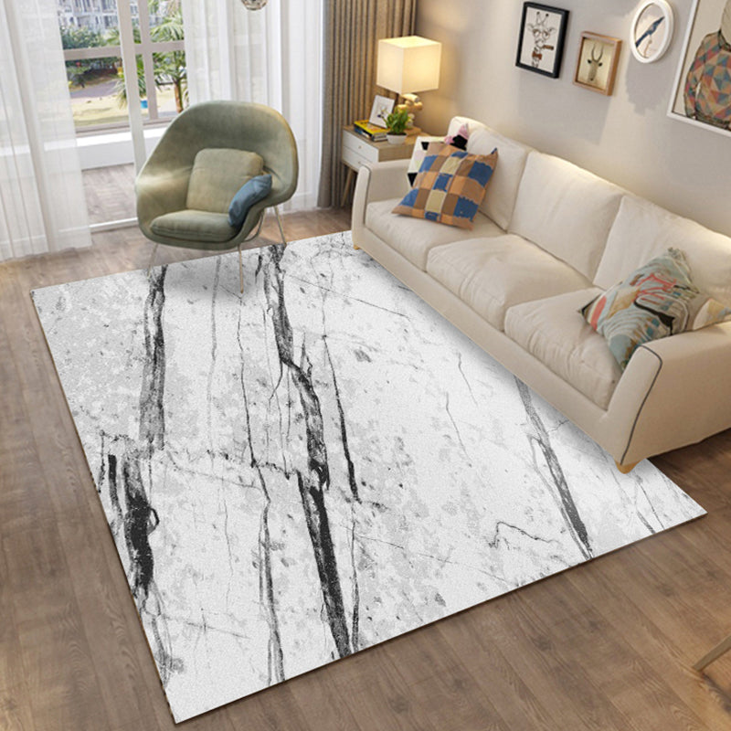 Contemporary Abstract Pattern Rug Multi-Color Polypropylene Indoor Rug Non-Slip Backing Pet Friendly Area Carpet for Room Black-White Clearhalo 'Area Rug' 'Modern' 'Rugs' Rug' 2362099