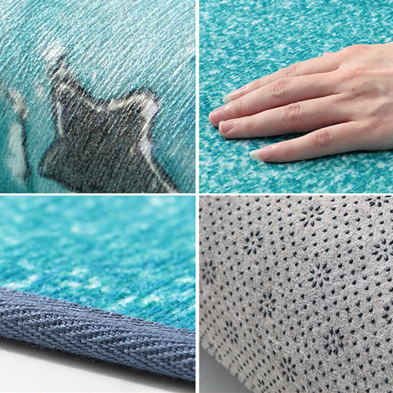 Designer Living Room Rug Multi Color Abstract Print Rug Polypropylene Non-Slip Backing Machine Washable Area Carpet Clearhalo 'Area Rug' 'Modern' 'Rugs' Rug' 2362112