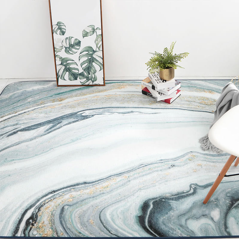 Designer Living Room Rug Multi Color Abstract Print Rug Polypropylene Non-Slip Backing Machine Washable Area Carpet Grey Clearhalo 'Area Rug' 'Modern' 'Rugs' Rug' 2362119