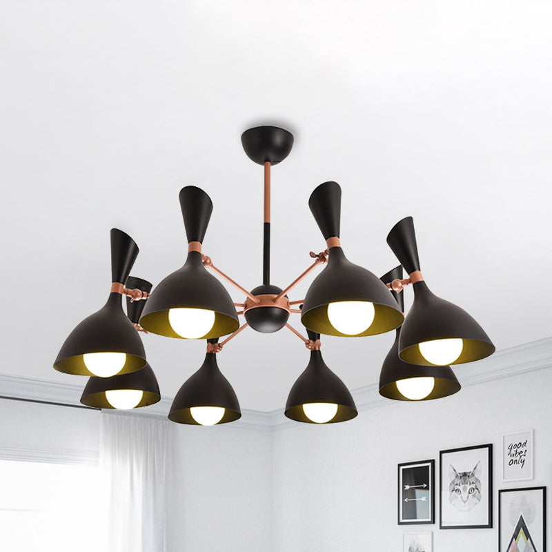 Living Room Kindergarten Pendant Light Metal Contemporary Monochrome Chandelier Clearhalo 'Ceiling Lights' 'Chandeliers' Lighting' options 236916