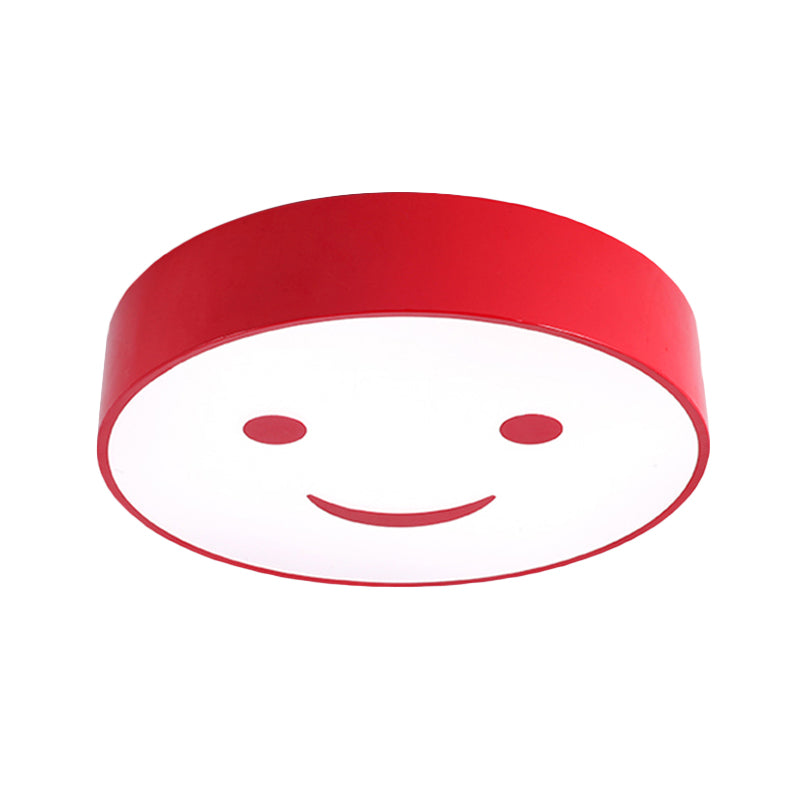 Baby Bedroom Round Flush Mount Light with Smiling Face Acrylic Kids LED Ceiling Lamp Clearhalo 'Ceiling Lights' 'Close To Ceiling Lights' 'Close to ceiling' 'Flush mount' Lighting' 237252