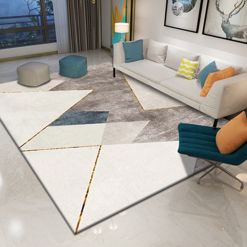 Multi Color Nordic Rug Polypropylene Geo Patterned Area Carpet Pet Friendly Stain-Resistant Indoor Rug for Parlor Clearhalo 'Area Rug' 'Modern' 'Rugs' Rug' 2374716