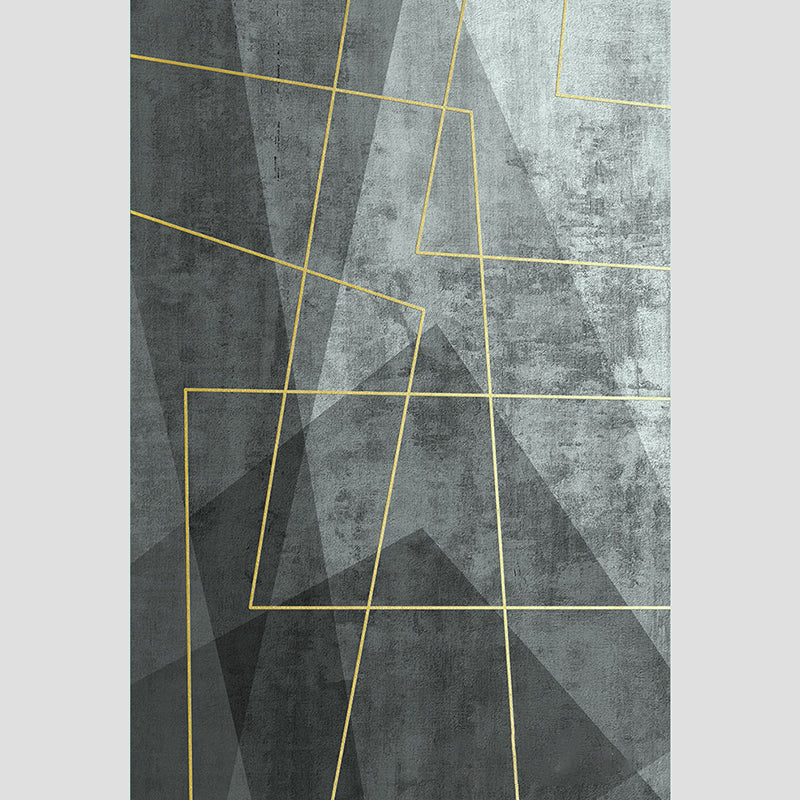 Nordic Decoration Rug Multi Color Geometric Print Indoor Rug Polyster Anti-Slip Backing Stain-Resistant Area Carpet Light Green Clearhalo 'Area Rug' 'Modern' 'Rugs' Rug' 2374782