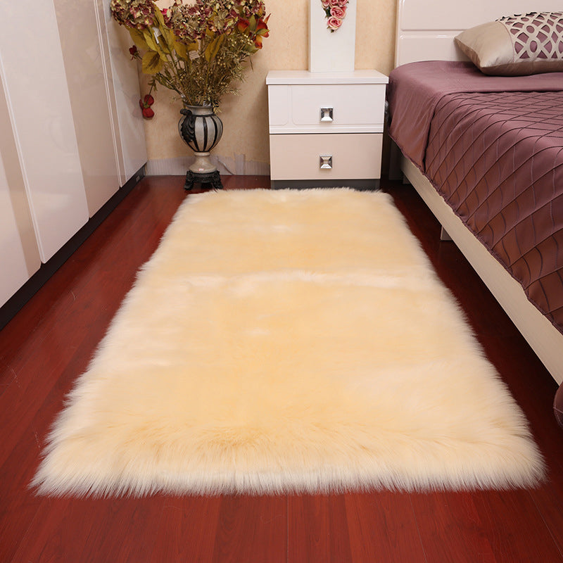Multi Color Simple Rug Acrylic Solid Color Indoor Rug Non-Slip Backing Pet Friendly Easy Care Area Carpet for Bedroom Beige Clearhalo 'Area Rug' 'Casual' 'Rugs' Rug' 2374879