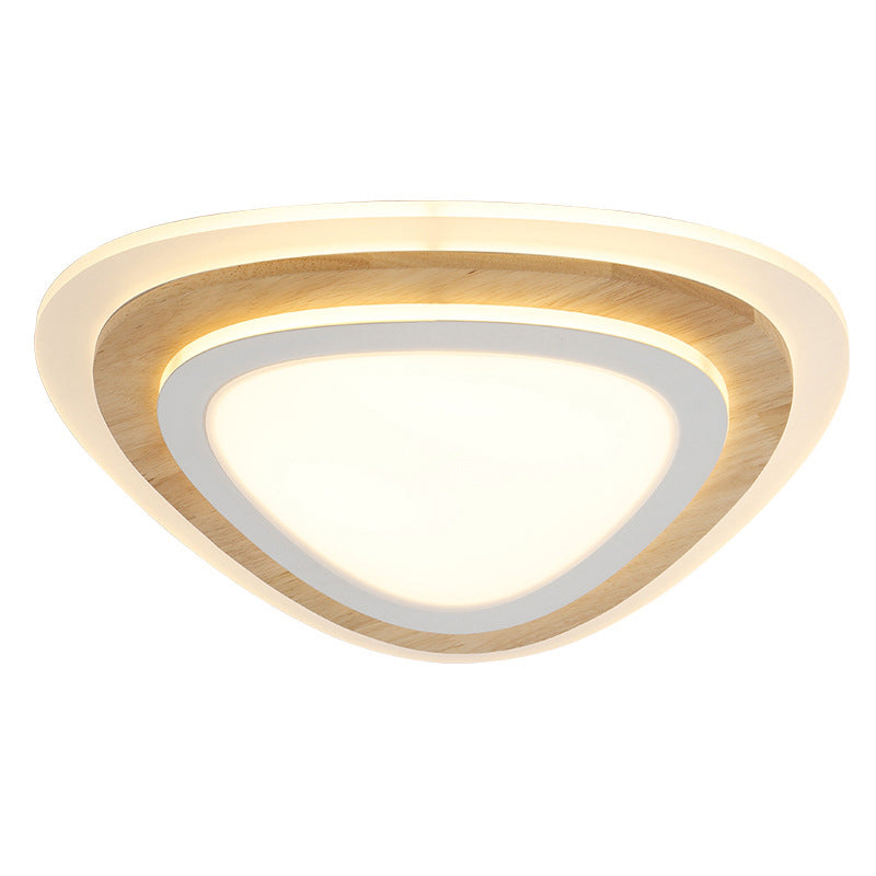 Nautical Theme Flush Ceiling Light Creative Acrylic Light Wood LED Flush Mount for Kids Room Clearhalo 'Ceiling Lights' 'Close To Ceiling Lights' 'Close to ceiling' 'Flush mount' Lighting' 2388712