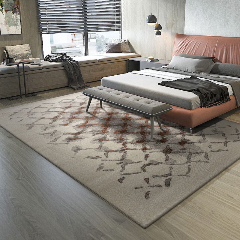 Formal Living Room Rug Multi-Color Geometric Printed Area Carpet Polypropylene Pet Friendly Easy Care Rug Brown Clearhalo 'Area Rug' 'Rug' 2392066