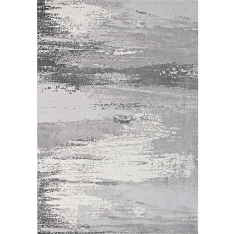 Relaxing Living Room Rug Multi Colored Abstract Printed Indoor Rug Non-Slip Backing Pet Friendly Area Carpet Grey Clearhalo 'Area Rug' 'Rug' 2392098