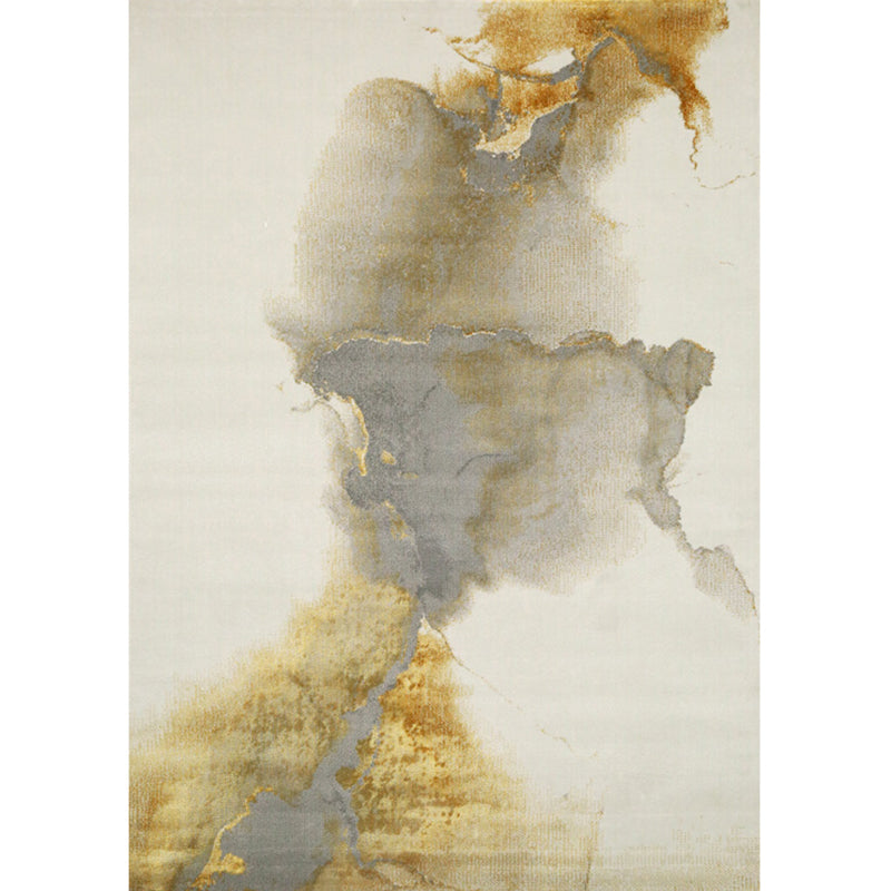 Fancy Living Room Rug Multi Colored Abstract Printed Indoor Rug Polypropylene Anti-Slip Pet Friendly Area Carpet Dark Yellow 5'3" x 7'7" Clearhalo 'Area Rug' 'Rug' 2392174