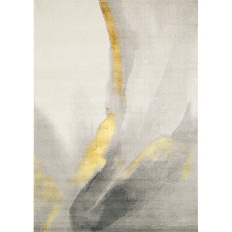 Fancy Living Room Rug Multi Colored Abstract Printed Indoor Rug Polypropylene Anti-Slip Pet Friendly Area Carpet Beige Clearhalo 'Area Rug' 'Rug' 2392183