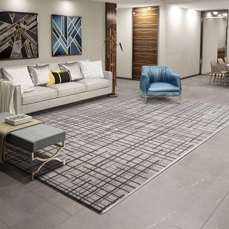 Multi Colored Geometric Print Rug Polypropylene Steampunk Indoor Rug Non-Slip Backing Pet Friendly Area Carpet for Decoration Beige 5'3" x 7'7" Clearhalo 'Area Rug' 'Rug' 2392234