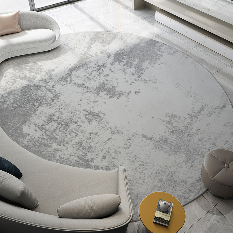 Gray Casual Rug Polypropylene Solid Color Indoor Rug Anti-Slip Backing Machine Washable Area Carpet for Living Room Clearhalo 'Area Rug' 'Rug' 2392385