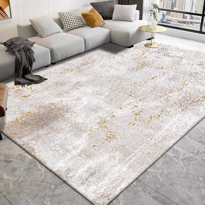 Modern Abstract Print Rug Multi Colored Polypropylene Area Carpet Non-Slip Backing Pet Friendly Area Rug for Room Beige Clearhalo 'Area Rug' 'Rug' 2392441