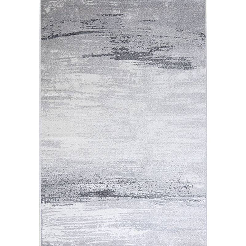 Casual Living Room Rug Multi Colored Abstract Print Indoor Rug Polyster Non-Slip Backing Washable Carpet Gray-White Clearhalo 'Area Rug' 'Rug' 2392586