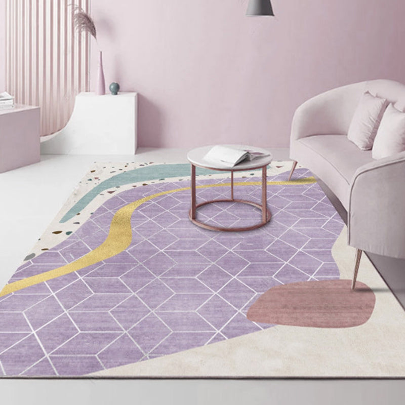 Multi-Colored Living Room Rug Western Color Block Indoor Rug Polypropylene Anti-Slip Easy Care Area Carpet Clearhalo 'Area Rug' 'Rug' 2392792