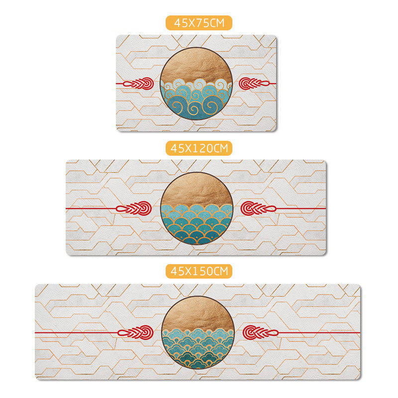 Relaxing Floral Printed Rug Multicolor PVC Indoor Rug Anti-Slip Backing Pet Friendly Area Carpet for Home Yellow-Green Clearhalo 'Area Rug' 'Rug' 2393078