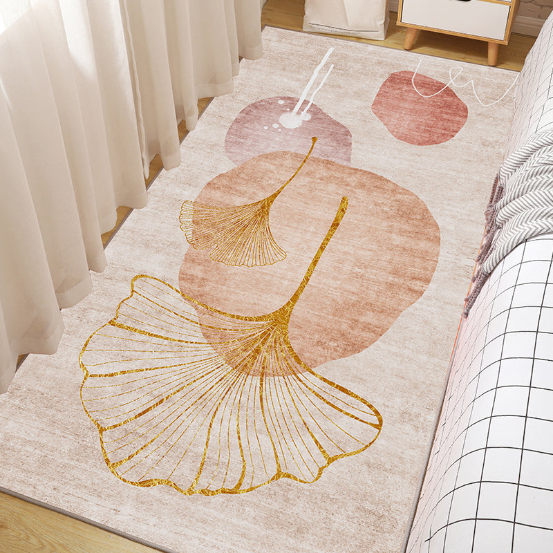 Multi-Color Cartoon Print Rug Polypropylene Simple Indoor Rug Anti-Slip Backing Stain-Resistant Carpet for Bedroom Orange Pink Clearhalo 'Area Rug' 'Rug' 2393215