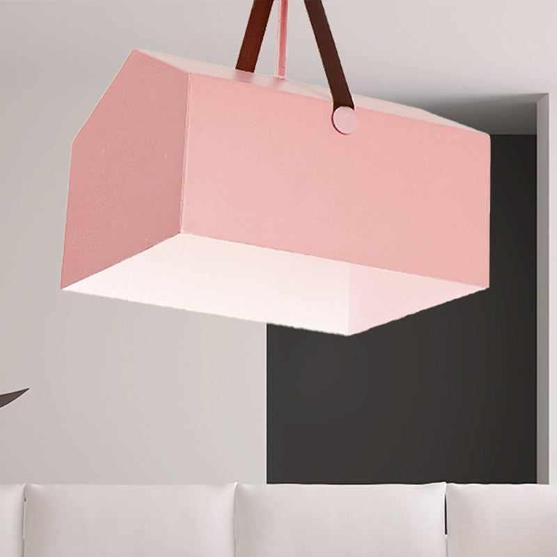 1 Bulb Bag Pendant Light Nordic Style Metal Hanging Light for Dining Room Restaurant Clearhalo 'Ceiling Lights' 'Pendant Lights' 'Pendants' Lighting' 240464