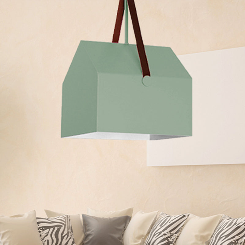 1 Bulb Bag Pendant Light Nordic Style Metal Hanging Light for Dining Room Restaurant Clearhalo 'Ceiling Lights' 'Pendant Lights' 'Pendants' Lighting' 240470