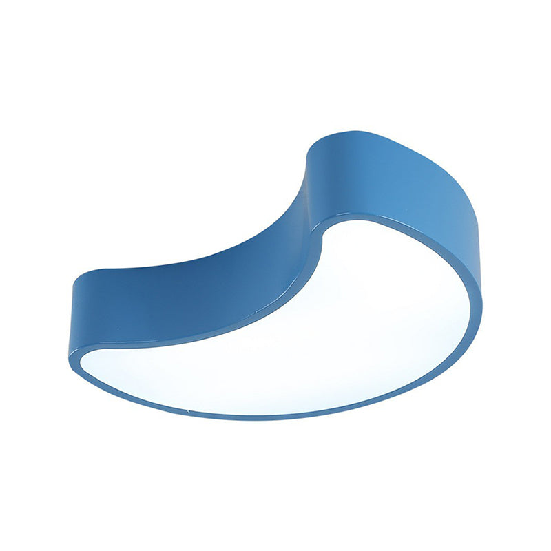 Acrylic Crescent Flushmount Light Cartoon LED Ceiling Mounted Fixture for Nursery Clearhalo 'Ceiling Lights' 'Close To Ceiling Lights' 'Close to ceiling' 'Flush mount' Lighting' 2405062