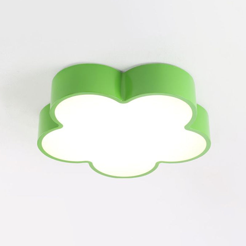 Kids Style LED Flush Light Flower Shaped Ceiling Fixture with Acrylic Shade for Bedroom Clearhalo 'Ceiling Lights' 'Close To Ceiling Lights' 'Close to ceiling' 'Flush mount' Lighting' 2405074